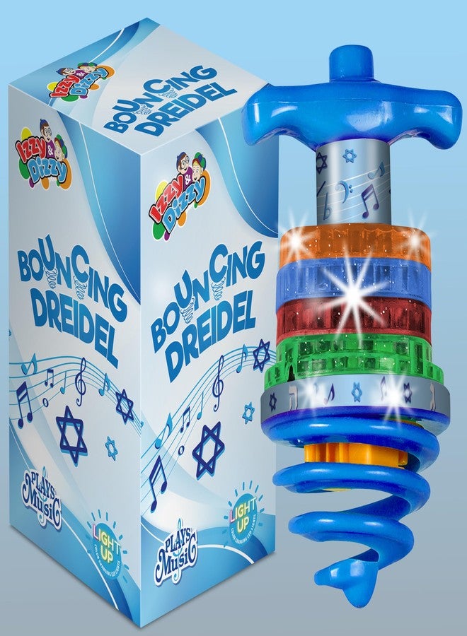 Izzy 'n' Dizzy Bouncing Musical Chanukah Dreidel - Sings "Draidel" as it Bounces and Spins - Hanukah Toys, Games - Assorted Colors - by Izzy ‘n’ Dizzy - Image 4